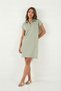 Regular Fit Polo Neck Mini Dress Dress 5866153 - 2
