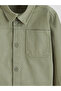 Green boy's gabardine shirt and pants - 7