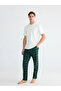 Green Standard Fit Plaid Men's Pajama Bottom - 3