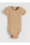 Ecru Fil Printed Baby Boy Snap Fastener Bodysuit 3-Piece Set - 3