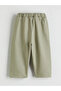 Beige Polo Collar Baby Boy T-Shirt and Pants - 5