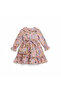 Floral Girl's Dress with Bag - 3