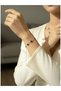 Mini Clover Model Bracelet and Necklace Set - Tarnish-Resistant, Double-Sided - 4