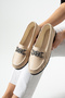 Women's Ballet Flats with Buckle Detail, Stylish Comfortable Orthopedic Casual Shoes
