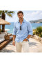 Men's Muslin Fabric Shirt and Jeans 2-Piece Set - 2