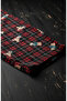 Women's Thin Tencel Velvet Pipe Leg Comfortable Cut Plaid Pajama Bottoms - 6