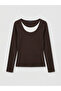 Nevavm U-Neck Ribbed Women's Bodysuit - 5