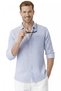 Navy Blue Slim Fit 100% Cotton Striped Men's Shirt - New Season Summer Shirt with Pockets 2602627