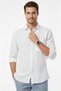 Blue Comfortable Fit Striped Men's Shirt – Pocketed, Wooden Buttoned, Natural Textured, New Season 2602623 - 5