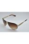 California 64 Bgl Brushed Gold Gold Brown Unisex Sunglasses - 3