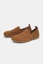 Elvain Genuine Leather Blunt Toe Women's Shoes - Taba Suede - 3