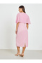 Women Embellished Cape Sleeve Sheath Midi Dress - 5