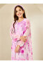Girls Lilac Printed Abaya with Inner Dress - 2