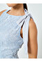 Light Blue Lace Sleeveless Mermaid Maxi Dress - 4
