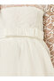 Girls WhiteLace Embellished Dress - 3