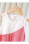 Girls Color Block Sleeveless A-Line Dress - 2