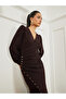 Dark Purple Shimmering Pleated Maxi Dress