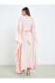 Women Pink Long Sleeves Kaftan Maxi Dress - 5