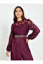 Women Lace Pleated Wide Leg Jumpsuit - 3