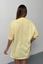 Women's 100% Cotton T-Shirt with Filkete Accessories Yellow - 26Y 26508 - 5