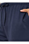 Men Navy Blue Solid Joggers with Drawstring - 3