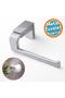 Wc Toilet Paper Holder Apparatus Open Paper Stand Cloth Towel Holder Stainless Metal Sturdy Screw Mounted Chrome Color - 6