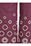 Women Purple Embroidered Hem Pants - 5
