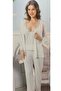 Lace Detailed 3-Piece Women's Pajama Set in Boxed Packaging - 2