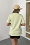 Women's Crew Neck 100% Cotton Basic T-Shirt Green - 26Y 26650 - 5