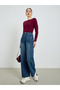 Women High Rise Straight Leg Jeans
