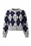 Navy Blue Button Detailed Knitwear Cardigan - 3
