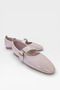 Comfortable Sole with Buckle and Adjustable Belt Band Women's Ballerinas Cream - 2