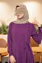 Ankanoor Yan Tie-Detail Brit Buttoned Modal Dress 145 cm Anka265141 - 6