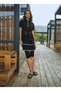 Women's Short Sleeve Ribbed Zippered Sports Capri Quick Dry Sports Closed Swimsuit - 2