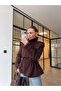 Elastic Waist Apolet Jacket Brown - 5