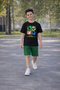 Boy's 3-Piece Shorts and T-Shirt Set Game Console Printed Summer Cotton Combed Cotton Casual Bottom and Top Set - 4