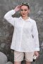 Women's 100% Cotton Imported Fabric Embroidered Shirt - 5