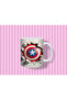 كوب كابتن أمريكا مع شكل الدرع 330 مل |   تأثير ثلاثي الأبعاد مع درع حماية - 4