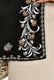 Carnation Pattern Black-Camel-Bone Knitwear Shoulder Shawl, Knitwear Shawl, Shawl, Women, Young, Mother Shawl, 75X180 cm - 4