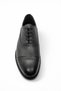 Men's Genuine Leather Black Classic Shoes – Lace-Up, Flat Comfort Sole, Office/Business Shoes - 3