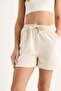 Women's Stone Waist Elastic Tassel Trimmed Short Shorts - 5