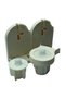 32mm Roller Blinds Cream Latch Foot and Square Pin Mechanism Set - 7