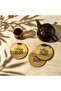 Set of 6 Ehlen and Sehlen Latin Acrylic Coasters - Modern Table Decoration - 2