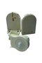 32mm Roller Blinds Cream Latch Foot and Square Pin Mechanism Set - 3