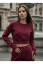 Women's Thessaloniki Fabric Raglan Sleeve Finger-Loop Crop Set - 2