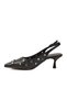 Black Thin Heeled Women's Evening Dress Shoes 519150 Z - 4