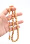 Handcrafted Systematic Capsule Cut Hareli White Catalin Prayer Beads - 3