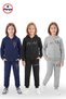 3-Piece Zippered Hooded Print Detailed Girls' 6-Piece Tracksuit Set