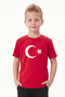 Single Ataturk and Flag Print Themed Children's Short Sleeve T-Shirt - 3