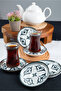 Ahenk 6-Piece Porcelain Tea Plate Set - 5